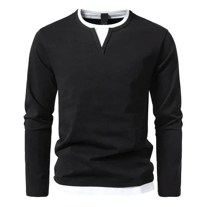 Alwin | Premium Langarmshirt aus gekämmter Baumwolle