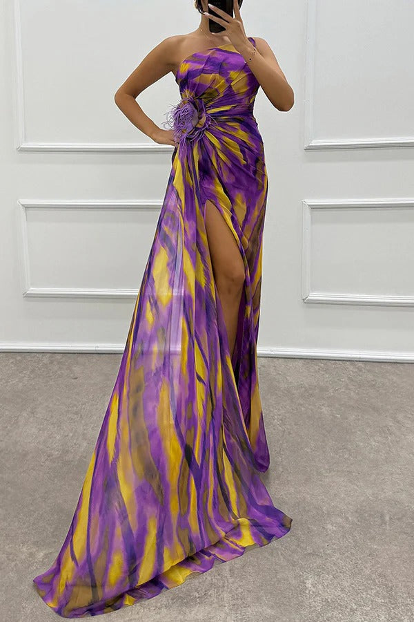 Vibrantes Drapiertes Kleid