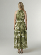 Sylin | Gathered Halter Midi Kleid