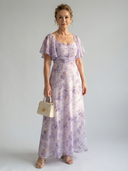 Vaelis | Midi-Kleid mit Flügelärmel