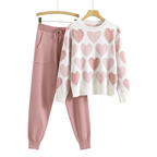 Salome – Schickes Herzmuster Zweiteiliges Set