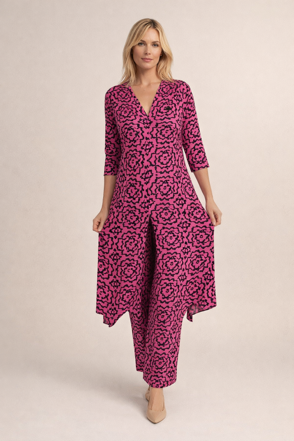 Margaret | Gemustertes Kleid