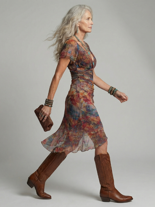 Aeris | Ruhiger Halter Midi-Kleid
