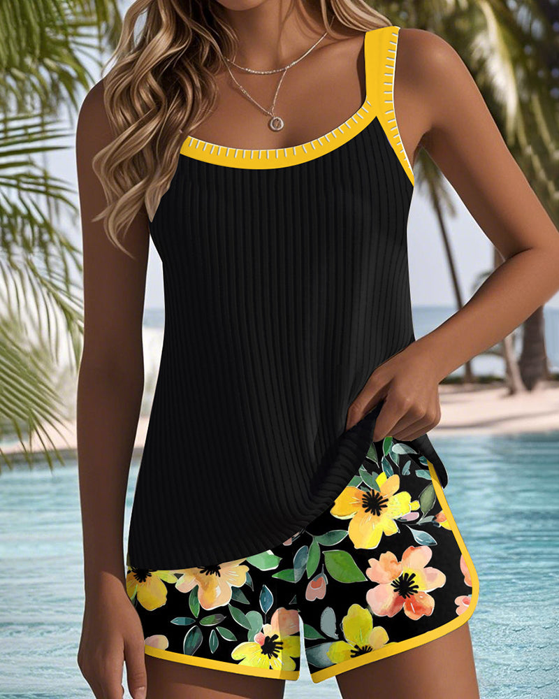 Matilda | Zweiteiliges Strand-Tankini-Hosen