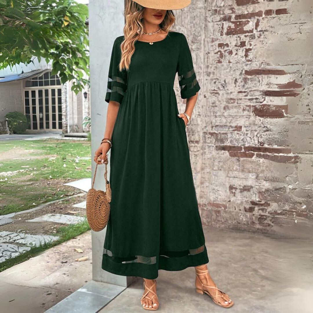 Aubrey™ – Figurbetonendes Midi-Kleid mit Bauchbedeckung