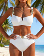 Robin | Eleganter Bikini mit Metallgürtel