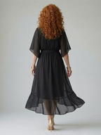 Elric | Leichtes Drapiertes Midikleid