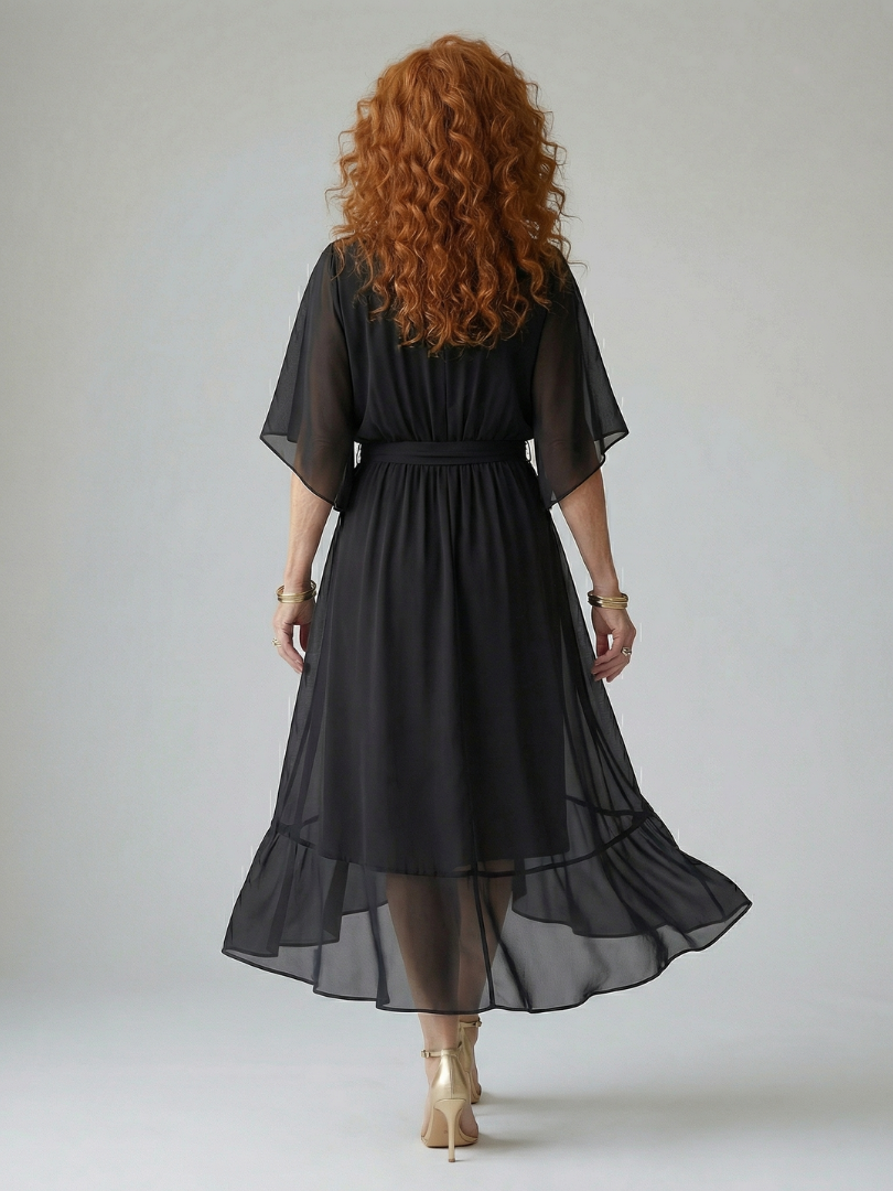 Elric | Leichtes Drapiertes Midikleid