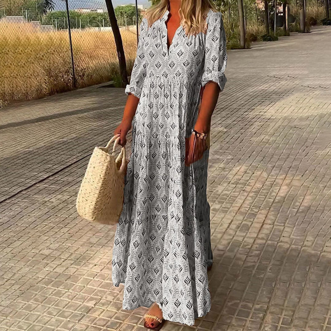 Alexia | Fließendes Maxikleid