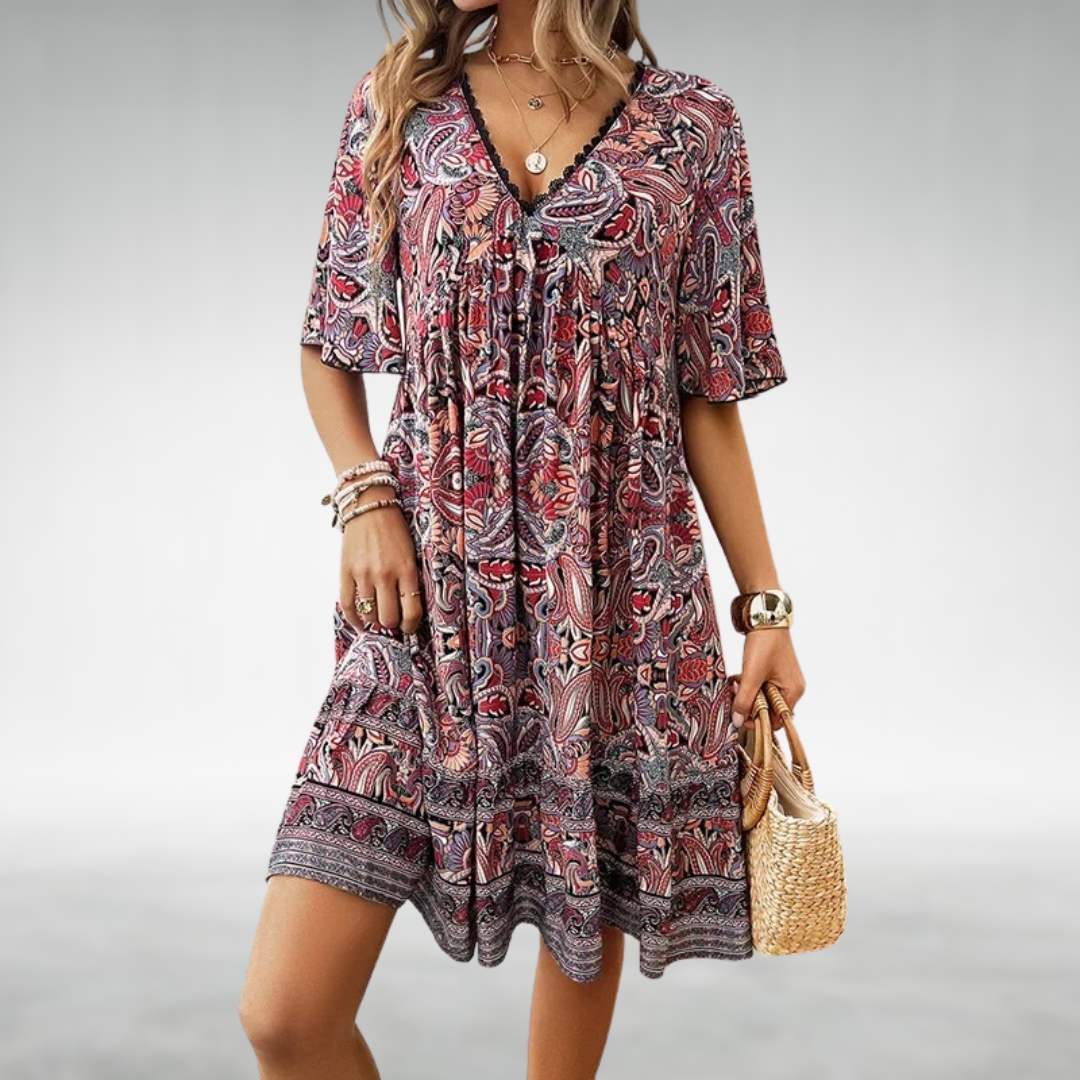 Adriana | Paisley-Print Kleid
