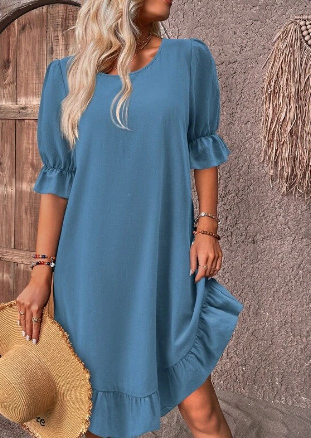 Isholde | Kleid mit halben Ärmeln