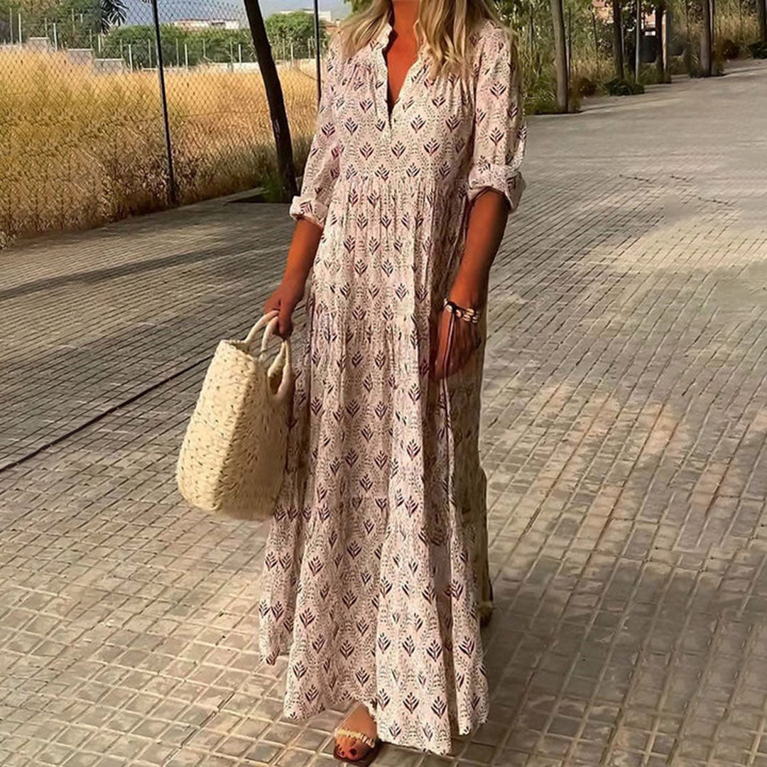 Alexia | Fließendes Maxikleid