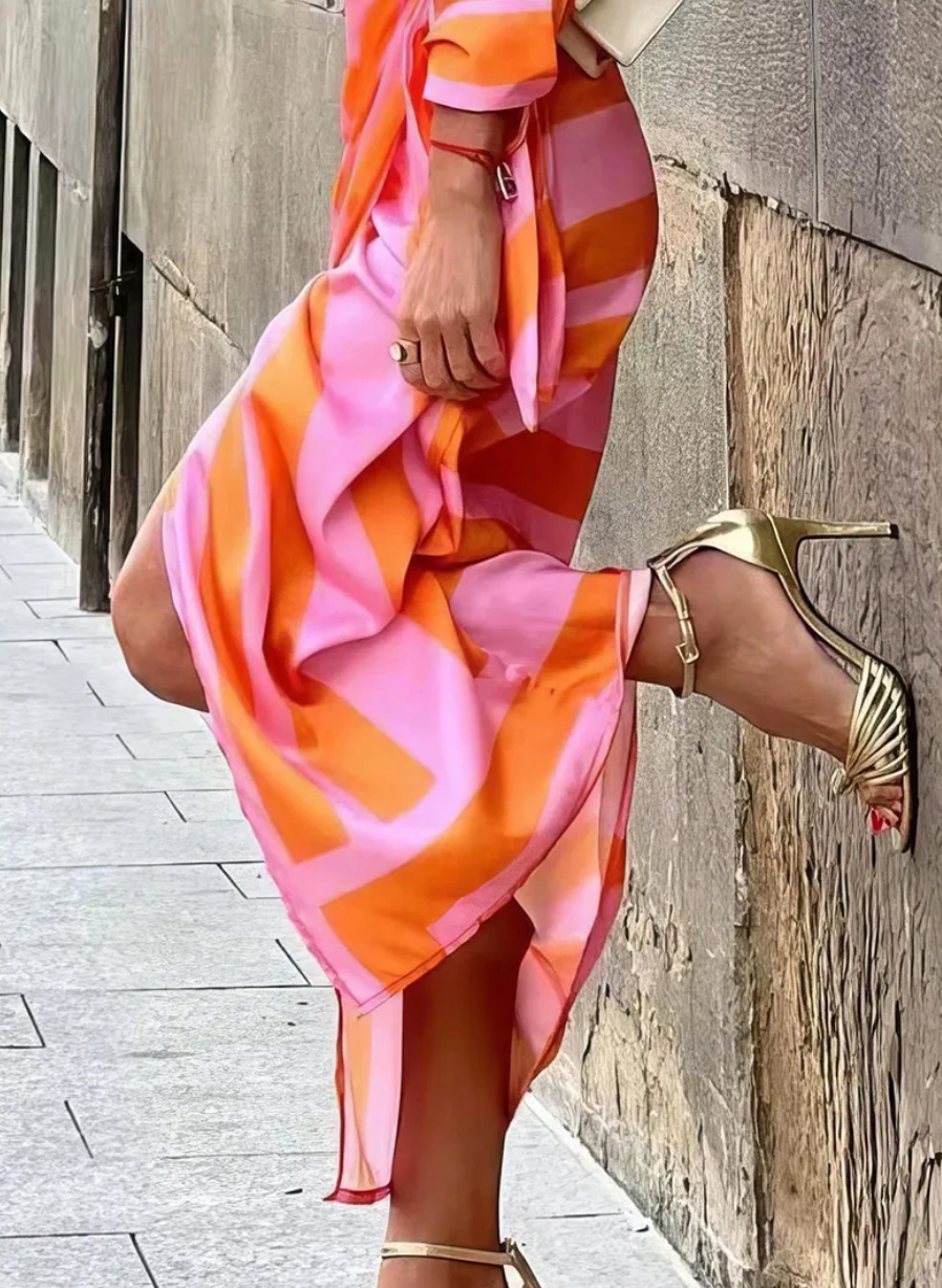 Elvina - Bedrucktes Wickelkleid