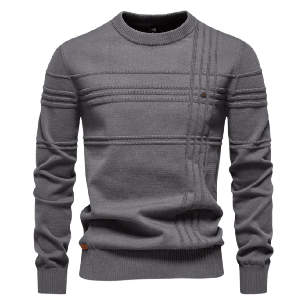 Burkhard | Stilvoller Herrenpullover mit Karodesign
