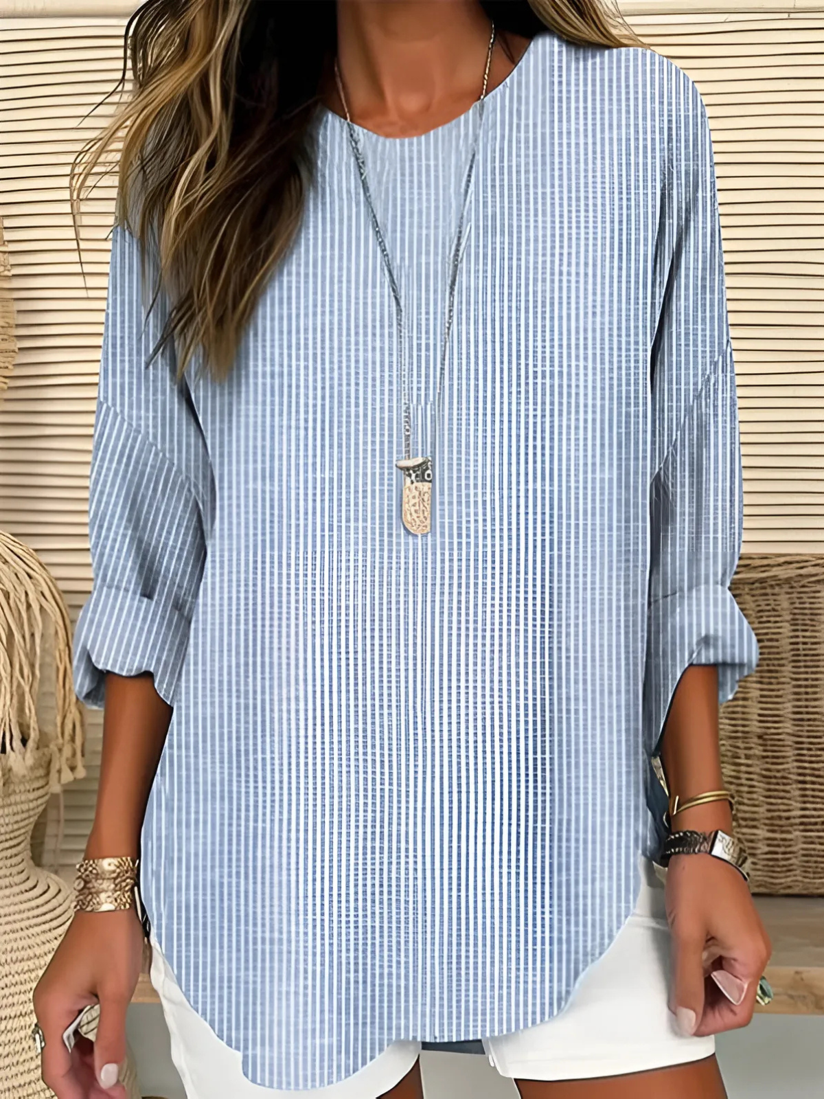 Rhea | Trendige gestreifte Bluse