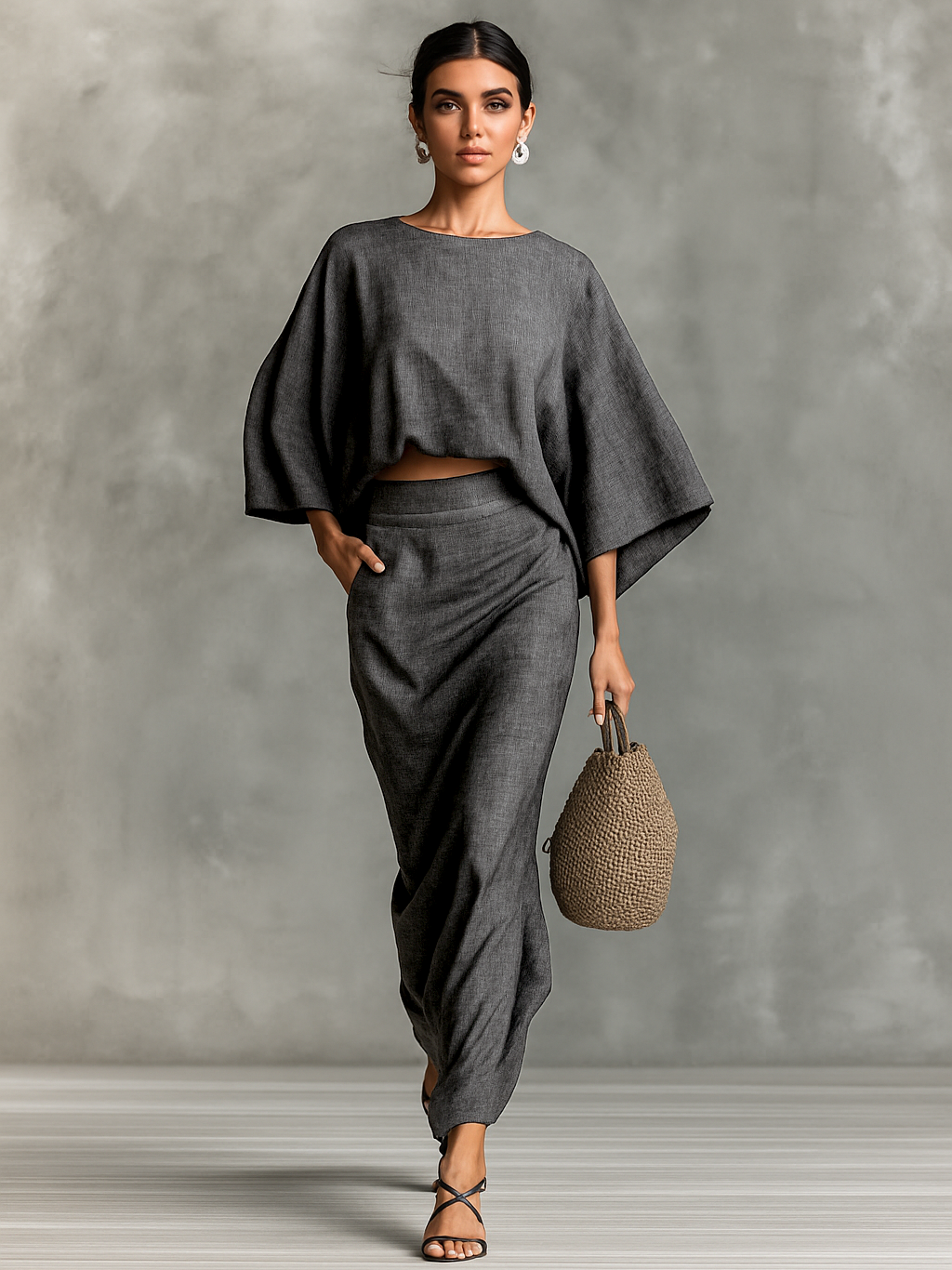 Lena | Zweiteiliges Baumwoll Leinen Set
