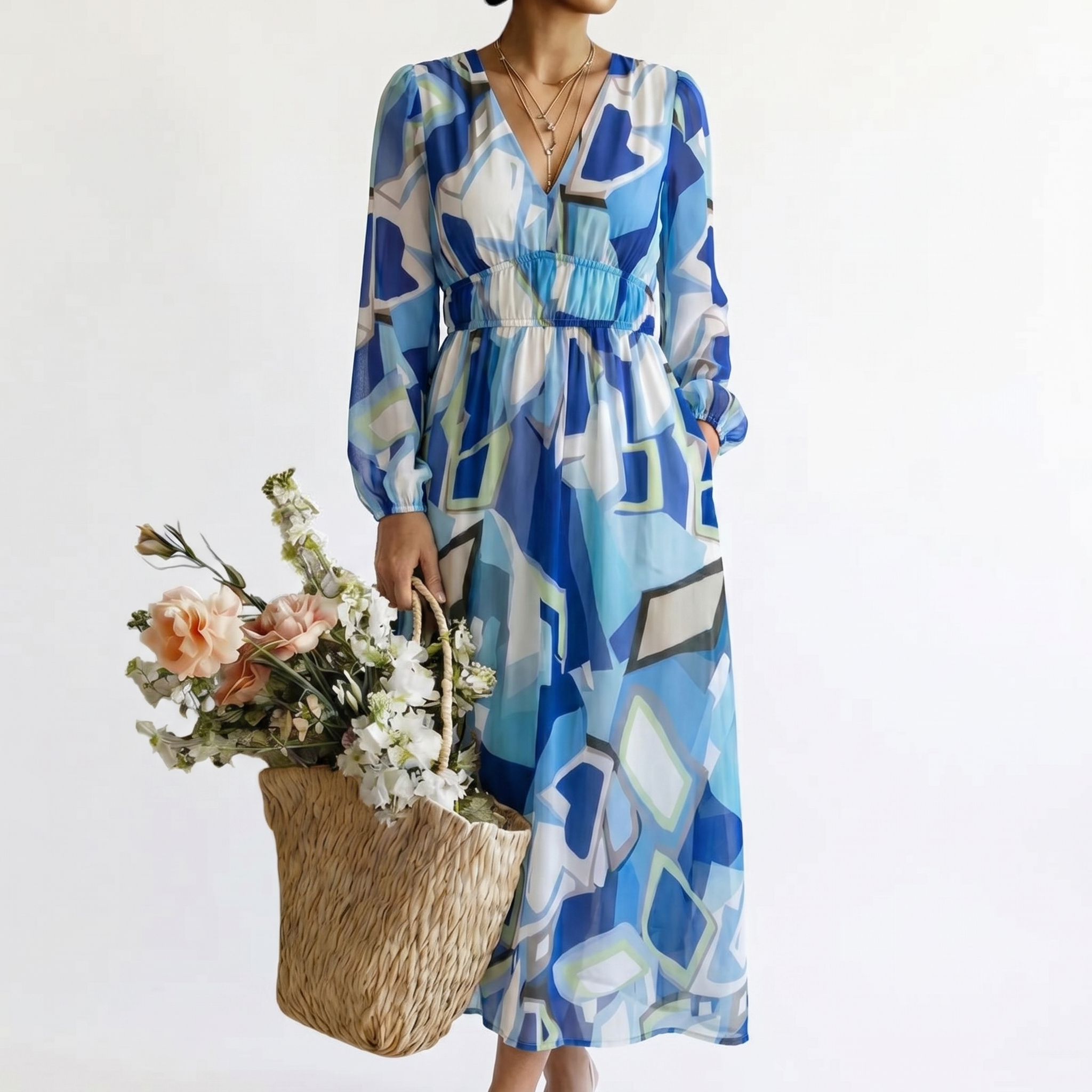 ALTHEA | FLORAL MAXI-KLEID