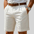 Rudy| Sommerliche Chino-Shorts mit Plisseefalten