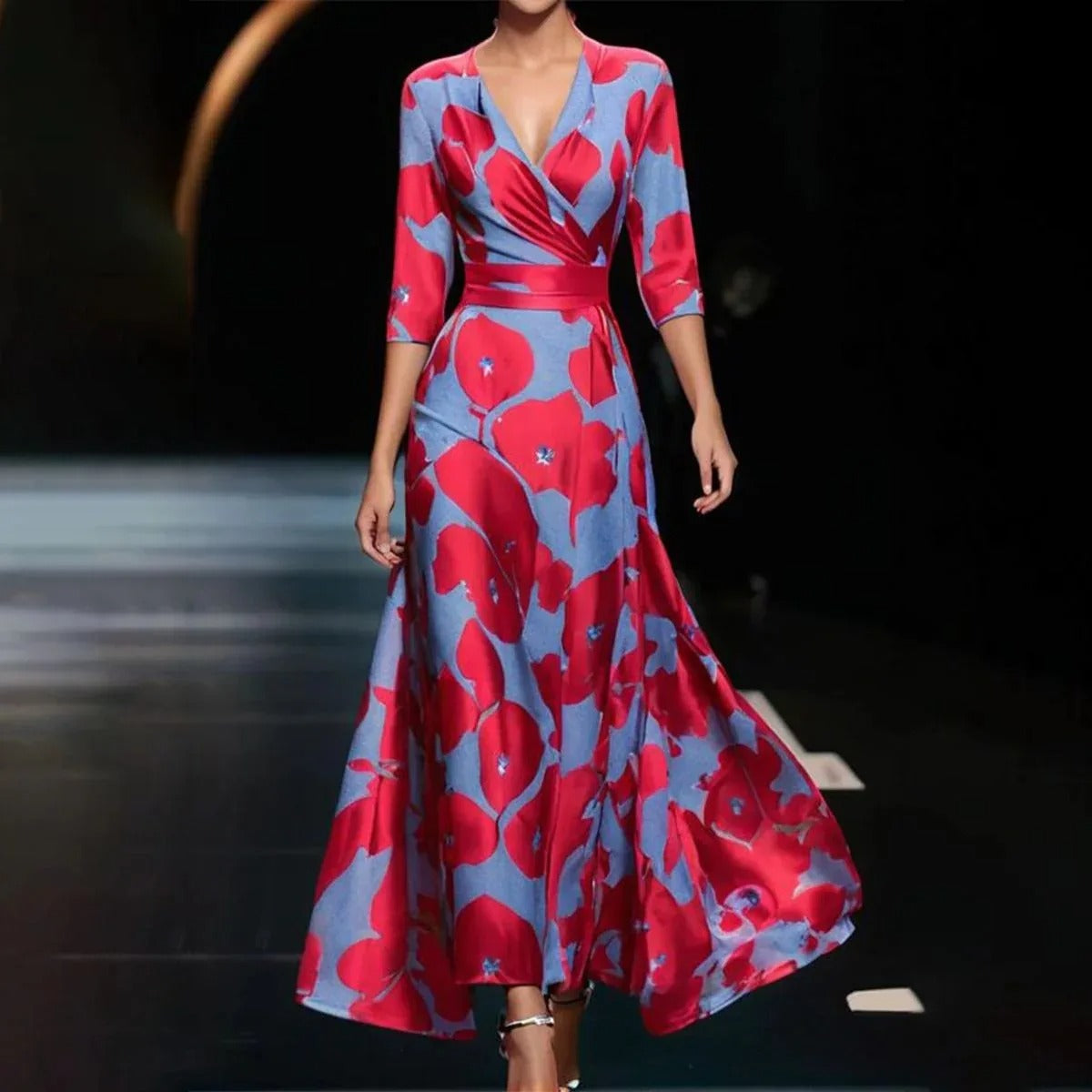 Emmily | Kleid mit mittellangen Ärmeln