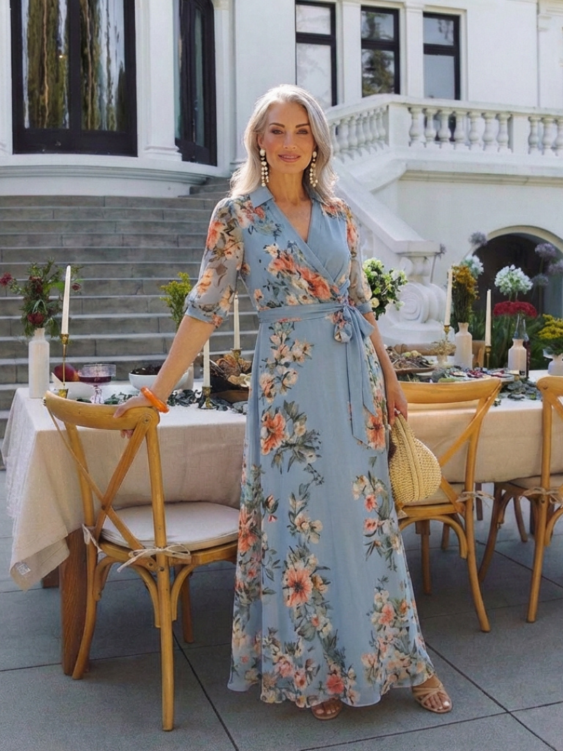 ELOWEN | FLORAL MAXI-KLEID